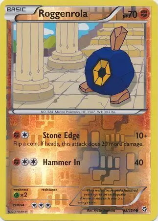Dragons Exalted Roggenrola #65/124 reverse holo